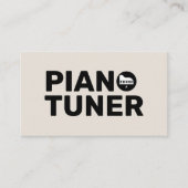 Pianostemmer & Technicus Visitekaartje (Voorkant)