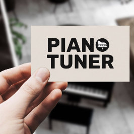 Pianostemmer & Technicus Visitekaartje