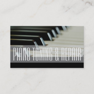 Pianostemming & reparatie muziekleraar bedrijf visitekaartje