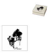 pianostempeltje rubberstempel (Gestempeld)
