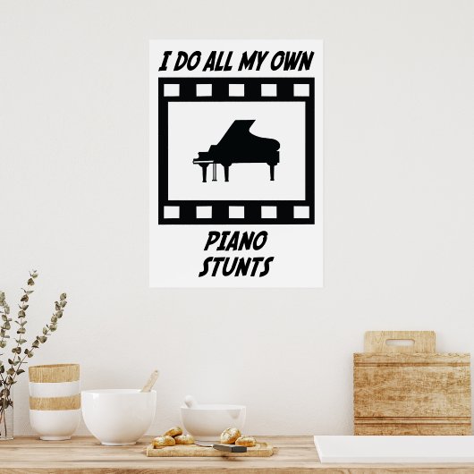 Pianostunts Poster (Keuken)