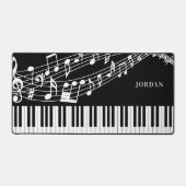 Pianoteletsenbord Muzieknoten gepersonaliseerd Bureaumat (Voorkant)