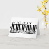 Pianotheorie Kaart (Gele Bloem)