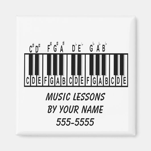 Pianotheorie Magneet (Voorkant)