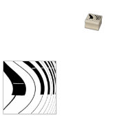 Pianotoetsen Abstract vervormd Rubberstempel (Gestempeld)