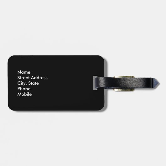 Pianotoetsen Bagagelabel (Achterkant horizontaal)