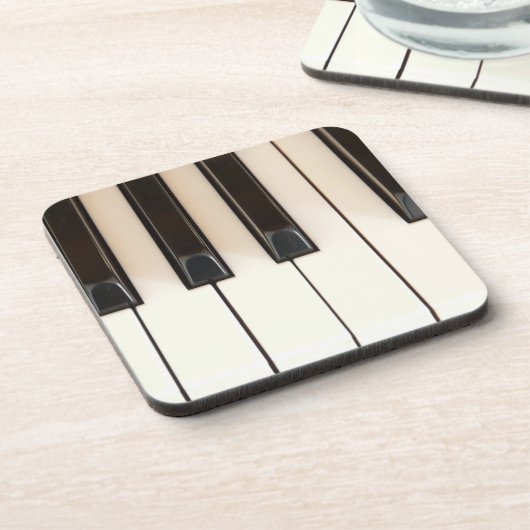 Pianotoetsen Bier Onderzetter (Linkerzijde)