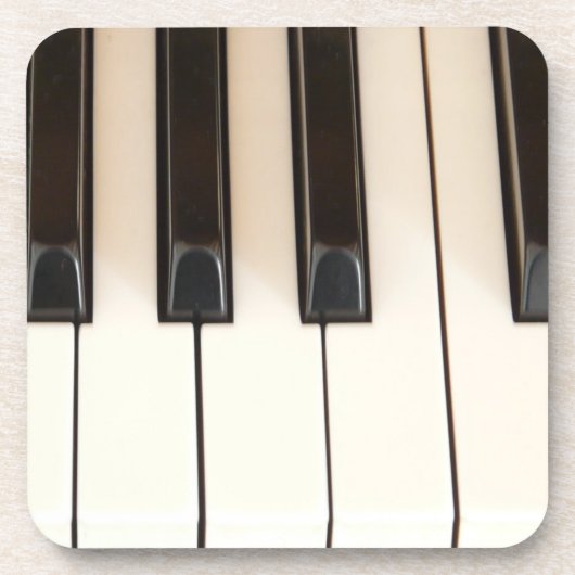 Pianotoetsen Bier Onderzetter (Voorkant)