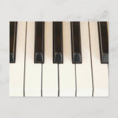 Pianotoetsen Briefkaart (Voorkant)