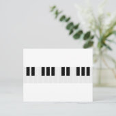 pianotoetsen briefkaart (Staand voorkant)