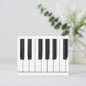 pianotoetsen briefkaart (Staand voorkant)