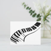 Pianotoetsen Briefkaart (Staand voorkant)
