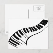 Pianotoetsen Briefkaart (Voorkant / Achterkant)