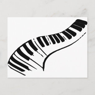 Pianotoetsen Briefkaart