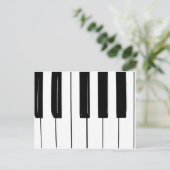 Pianotoetsen Briefkaart (Staand voorkant)
