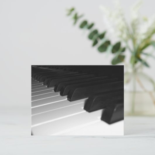 Pianotoetsen Briefkaart (Staand voorkant)