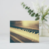 Pianotoetsen Briefkaart (Staand voorkant)