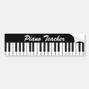 Pianotoetsen Bumpersticker