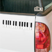 Pianotoetsen Bumpersticker (Op Truck)