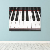 pianotoetsen canvas afdruk (Insitu (Houten vloer))