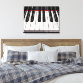 pianotoetsen canvas afdruk (Insitu (Slaapkamer))