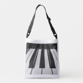 Pianotoetsen Crossbody Tas (Achterkant)