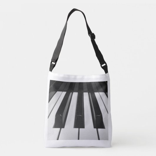 Pianotoetsen Crossbody Tas (Achterkant)