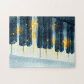 pianotoetsen die opeenvolgend oplichten legpuzzel (Horizontaal)