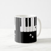 Pianotoetsen en kattenpootjes koffiemok (Voorkant rechts)