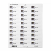 Pianotoetsen Etiket (Full Sheet)