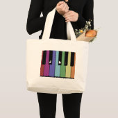 Pianotoetsen Grote Tote Bag (Voorkant (product))