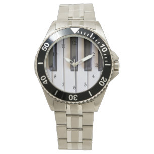 Pianotoetsen Horloge