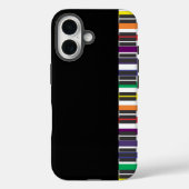 Pianotoetsen in Regenboogkleuren Case-Mate iPhone Case (Achterkant)