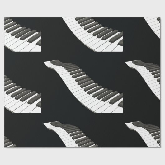 Pianotoetsen inpakpapier (Vlak)