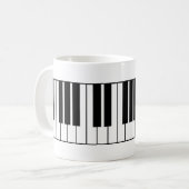 Pianotoetsen Koffiemok (Voorkant links)