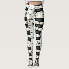 Pianotoetsen leggings