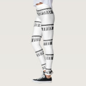 Pianotoetsen Leggings (Links)