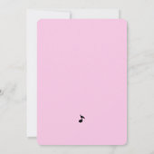 Pianotoetsen muziek verjaardag  kaart (Achterkant)