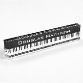 Pianotoetsen Naambordje