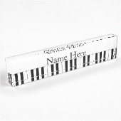 Pianotoetsen Naambordje