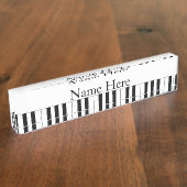 Pianotoetsen Naambordje (Zijkant)