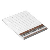 Pianotoetsen Notitieblok (Schuin)