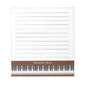 Pianotoetsen Notitieblok (Voorkant)
