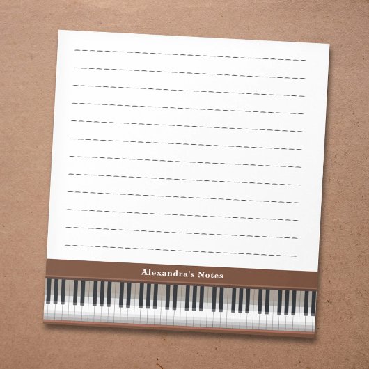 Pianotoetsen Notitieblok