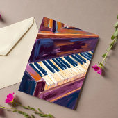 Pianotoetsen Pianist Schilderij Kaart