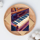 Pianotoetsen Pianist Schilderij Kaart