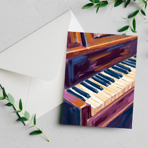 Pianotoetsen Pianist Schilderij Kaart