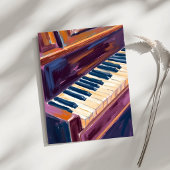 Pianotoetsen Pianist Schilderij Kaart