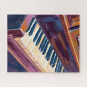 Pianotoetsen Pianist Schilderij Legpuzzel (Horizontaal)