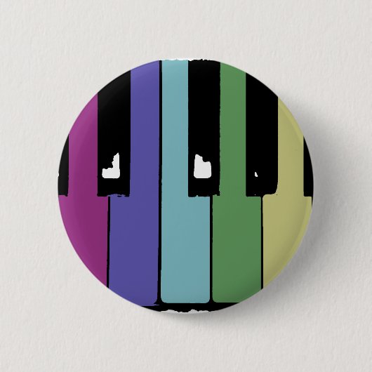 Pianotoetsen Ronde Button 5,7 Cm (Voorkant)